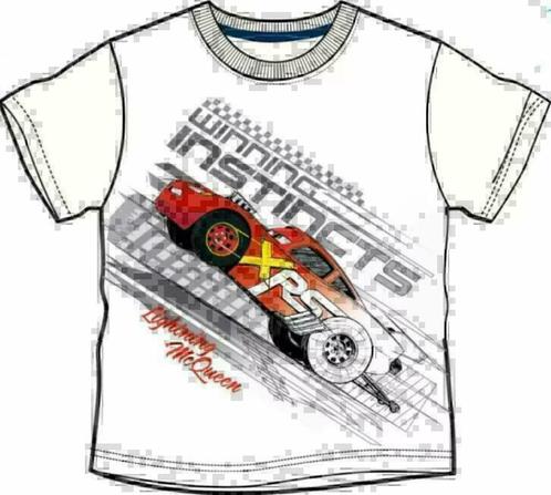 Disney Cars T-shirt Wit - Maat 92 - 98 - 104 - 116 - 122, Kinderen en Baby's, Kinderkleding | Maat 104, Nieuw, Jongen, Shirt of Longsleeve