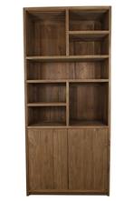 teak boekenkast, Huis en Inrichting, Met deur(en), 100 tot 150 cm, 200 cm of meer, Teakhout