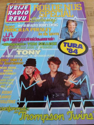 VRIJE RADIO REVU 1984:WILL TURA-ROB DE NIJS-MAGNUM-ZEEZENDER beschikbaar voor biedingen