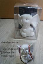 Sieradenhouder olifant wit porselein 8x8,5cm (zonder juwelen, Ophalen of Verzenden, Zo goed als nieuw