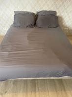 king bed, Huis en Inrichting, Ophalen, Gebruikt, Tweepersoons, Grijs