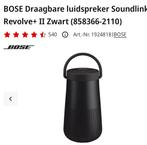 Bose Draagbare luidspreker Soundlink Revolve+ II Zwart, Audio, Tv en Foto, Luidsprekerboxen, Ophalen, Zo goed als nieuw, Bose