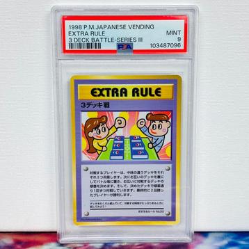 Pokémon graded card - PSA 9 - extra rule - 3 deck battle beschikbaar voor biedingen
