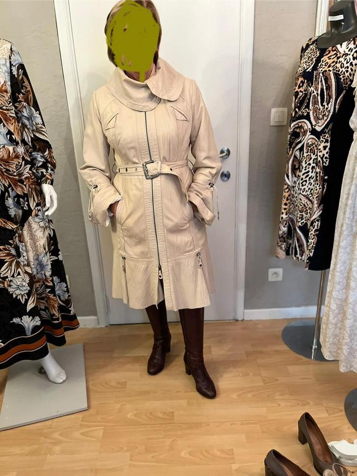 Kwaliteitsvolle prachtig gevoerde lederen  jas Nieuwstaat, Kleding | Dames, Jassen | Zomer, Zo goed als nieuw, Ophalen of Verzenden