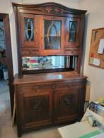 antieke eiken buffetkast met spiegel, Antiek en Kunst, Ophalen