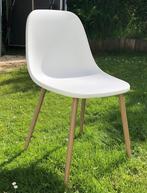 2 chaises Maison du monde (pied en métal) comme neuve. ., Huis en Inrichting, Stoelen, Twee, Metaal, Wit, Zo goed als nieuw