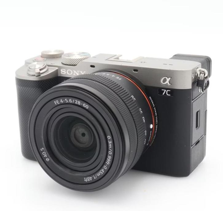 Sony A7C silver + FE 28-60 mm, Audio, Tv en Foto, Fotocamera's Digitaal, Zo goed als nieuw, Compact, Sony, Ophalen