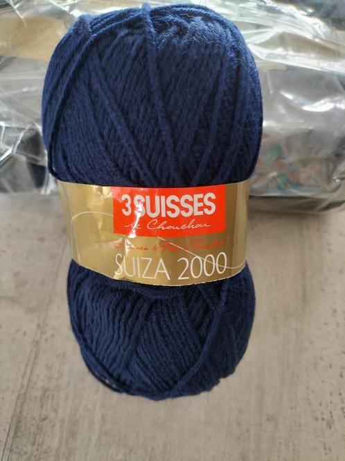 Suiza 2000 donkerblauwe wollen bal (10 ballen)., Hobby en Vrije tijd, Breien en Haken, Ophalen of Verzenden