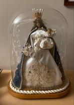 Statue Marie avec enfant sous cloche en verre 37 cm, Enlèvement