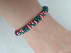 Gehaakte kralenarmband - Kerst, Ophalen of Verzenden, Nieuw, Groen, Elastiek