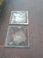 putdeksel - gietijzer- 2 stuks 60 op 60 cm, Ophalen, Gebruikt, Overige materialen, Overige typen