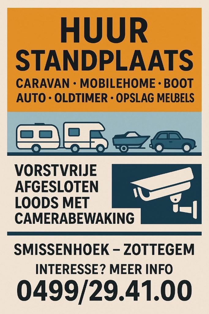 Stalling caravan, mobilhome, boot, Caravans en Kamperen, Mobilhomes, Particulier, Ophalen