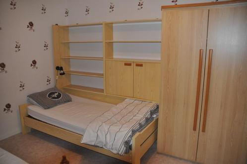 slaapkamer  1 persoon   (2x), Huis en Inrichting, Slaapkamer | Complete slaapkamers, Gebruikt, Eenpersoons, Ophalen