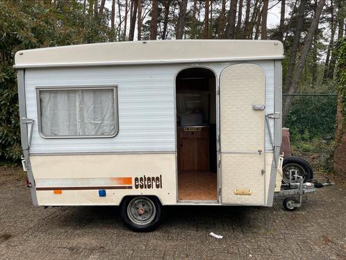 PlooiCaravan Esterel, Caravans en Kamperen, Caravans, Particulier, tot en met 3, 500 - 750 kg, Esterel, Ophalen