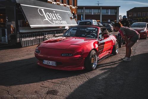 Mazda miata mx5, Auto's, Mazda, Particulier, MX-5, Benzine, Cabriolet, 2 deurs, Handgeschakeld, Rood, Overige kleuren, Overige bekleding