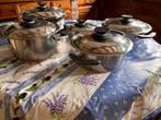 5 casseroles AMC, Huis en Inrichting, Keuken | Potten en Pannen, Ophalen, Inox, Gebruikt, Keramische plaat