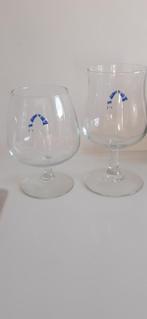 Verres Leffe impression bleue uniquement, Enlèvement ou Envoi, Utilisé, Verre à bière