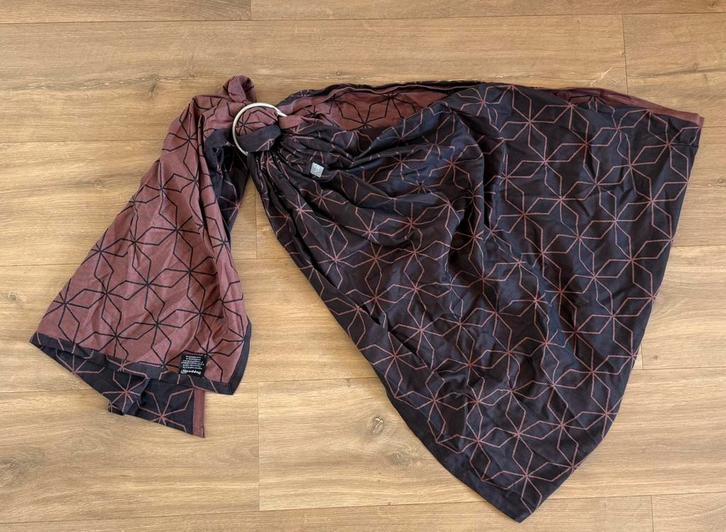 Ring Sling Hoppediz – Modèle Malmo Rose, Kinderen en Baby's, Babydragers en Draagdoeken, Zo goed als nieuw, Overige typen, Buik, Rug of Zij