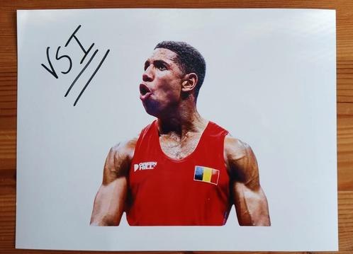 Gesigneerde foto van Victor Schelstraete., Sport en Fitness, Boksen, Nieuw, Verzenden