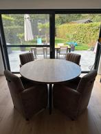 Ronde tafel met 4luxe stoelen., Huis en Inrichting, Ophalen, Zo goed als nieuw