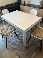 Eettafels met stoelen, Ophalen, 50 tot 100 cm, Zo goed als nieuw, Kunststof