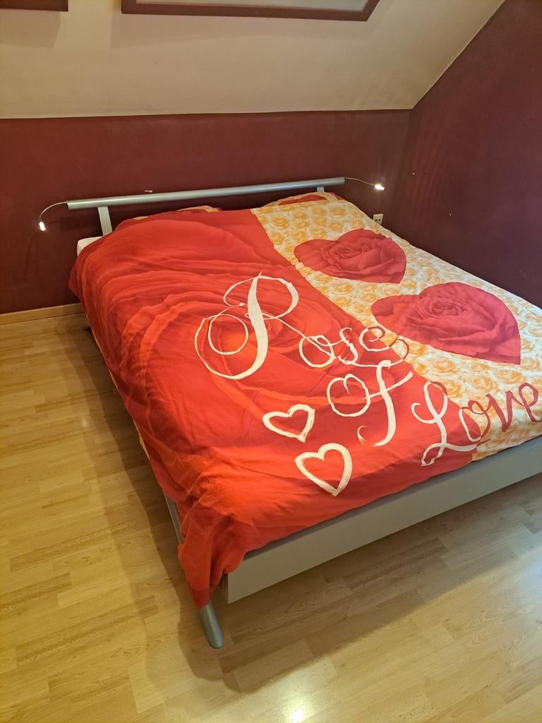 2 persoonsbed met lattenbodem, Huis en Inrichting, Ophalen