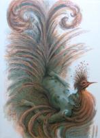 FRANCIS SAINT-GENIES / VROUWELIJK NAAKT / KLEURLITHO 76x56cm, Ophalen of Verzenden