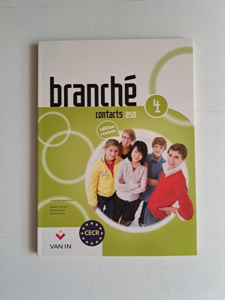 Leerboek Branché 4 ASO Edition Révisée Contacts – Van In, Boeken, Schoolboeken, Zo goed als nieuw, Frans, ASO, Ophalen of Verzenden