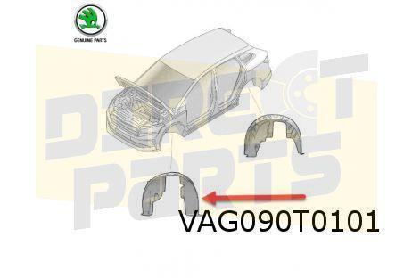 Skoda Enyaq IV (1/21-) Modderkuip Links Voorscherm Origineel, Auto-onderdelen, Carrosserie, Spatbord, Skoda, Nieuw, Verzenden