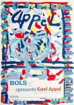 Litho poster KAREL APPEL | Bols Art Apresenta 1981, Antiquités & Art, Enlèvement ou Envoi