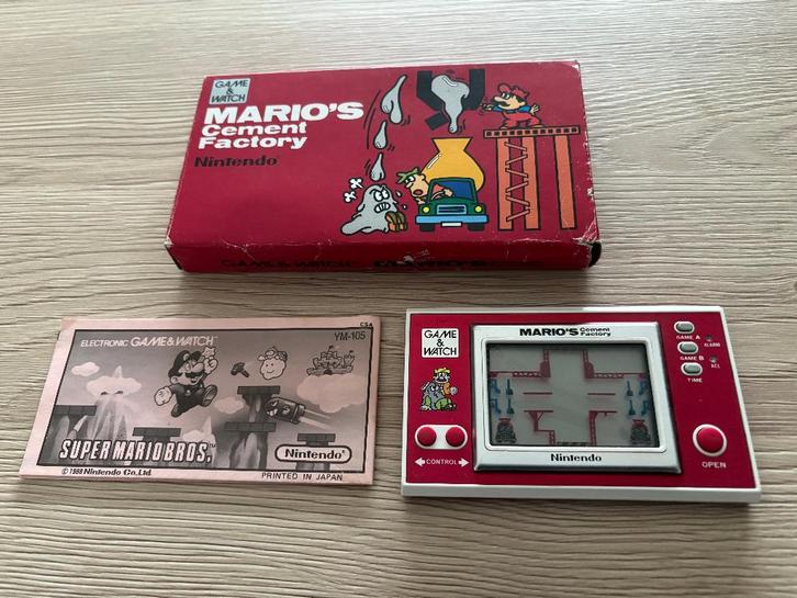 Mario's Cement Factory Nintendo Game & Watch 1983, Games en Spelcomputers, Spelcomputers | Nintendo Game Boy, Gebruikt, Overige modellen