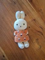 Handgemaakt gehaakt konijntje met oranje jurkje - schattige, Verzenden, Gebruikt