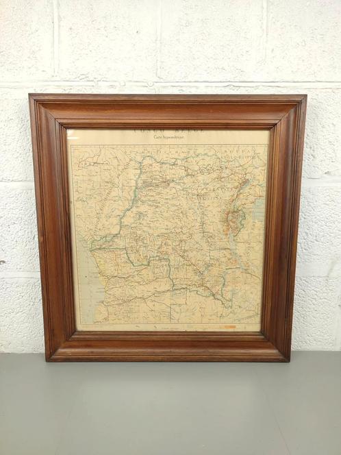 Landkaart Belgisch Congo 1928, Boeken, Atlassen en Landkaarten, Landkaart, België, Ophalen of Verzenden