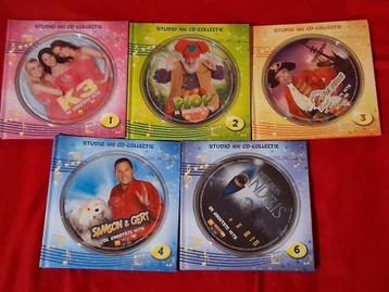 5 cd´s + boek Studio 100 collectie (k3, anubis, samson,..) beschikbaar voor biedingen