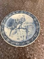 Delfts bord paard met kar, Antiek en Kunst, Antiek | Wandborden en Tegels, Ophalen