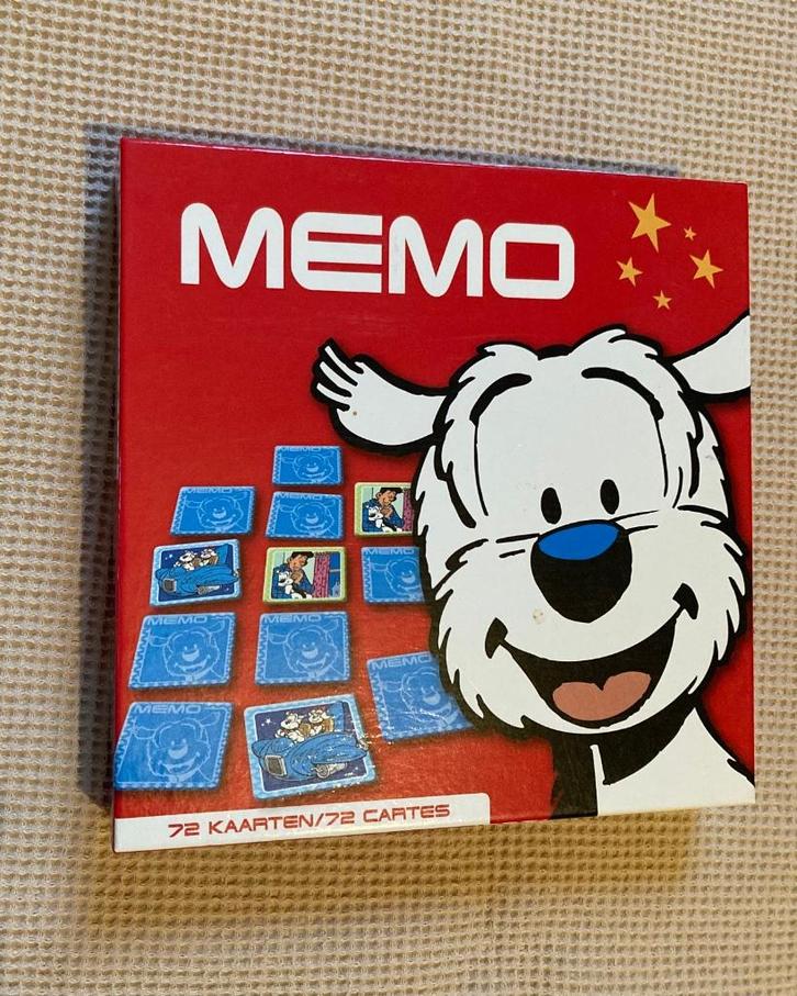 Samson en Gert  Memo 72 stuks  Studio 100, Kinderen en Baby's, Speelgoed | Kinderpuzzels, Zo goed als nieuw, 4 tot 6 jaar, 10 tot 50 stukjes