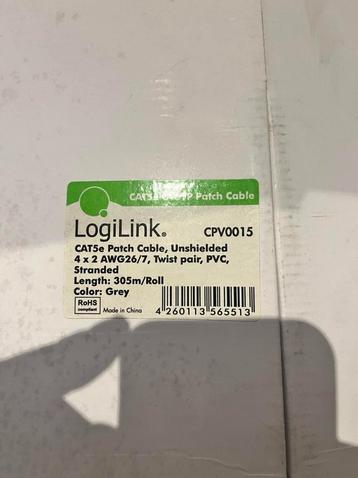 LogiLink CPV0015 Netwerkkabel CAT 5e U/UTP rol van 305m 