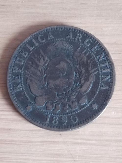 ARGENTINIE 2 Centavos 1890, Postzegels en Munten, Munten | Amerika, Losse munt, Zuid-Amerika, Ophalen of Verzenden