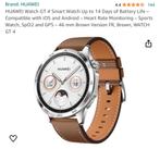 Huawei Watch GT4 Brown leather, Nieuw, Ophalen of Verzenden