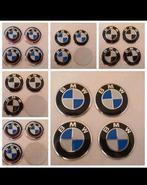 4 x 56 mm Bmw stickers blauw of zwart wit , 50 jaar editie, Auto diversen, Autostickers, Ophalen of Verzenden