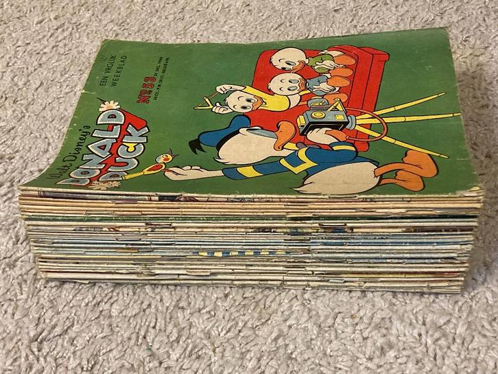 36x Donald Duck Weekblad - Jaargang 1960 - Kan per stuk, Boeken, Stripverhalen, Gelezen, Meerdere stripboeken, Ophalen of Verzenden