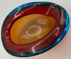 vintage schaal van Murano-glas sommerso Flavio Poli stijl, Antiek en Kunst, Ophalen of Verzenden