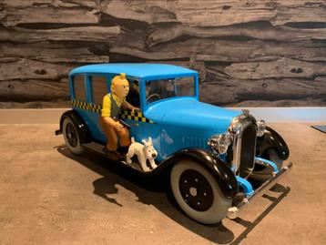 Moulinsart 1:12 Kuifje Tintin De blauwe Checker Taxi beschikbaar voor biedingen