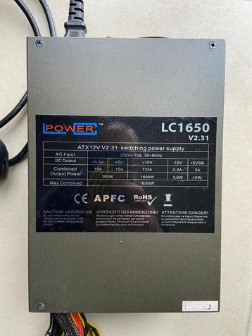 LC Power voeding 1600 W beschikbaar voor biedingen