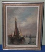 Schilderij olie op paneel - Gesigneerd, Antiek en Kunst, Kunst | Schilderijen | Klassiek, Ophalen of Verzenden