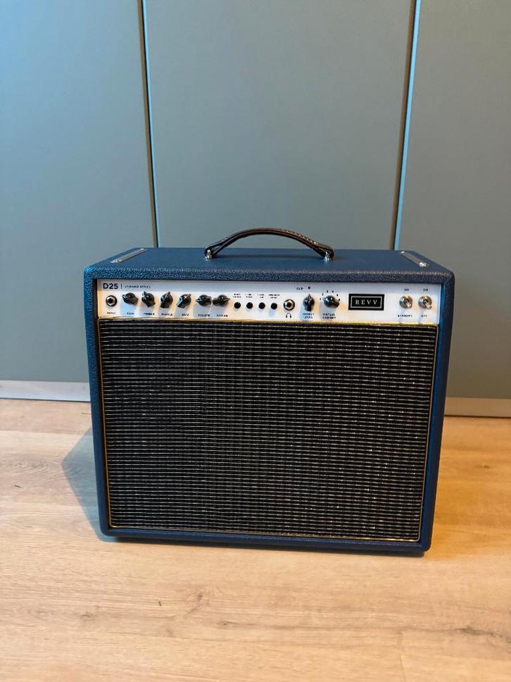 Revv D25 buizenversterker met Two Notes - Navy Bronco, Muziek en Instrumenten, Versterkers | Bas en Gitaar, Gebruikt, Gitaar, Minder dan 50 watt