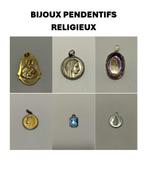 Sieraden: goud/metalen vergulde vintage religieuze hanger, Ophalen, Overige materialen, Hanger