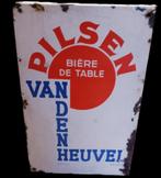 Pilsen tafelbier emaille reclamebord 1939, Envoi, Utilisé, Panneau publicitaire