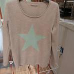 Pulleke sterrenprint 100% cashmere Hemisphere mt L, Kleding | Dames, Truien en Vesten, Bruin, Hemisphere, Maat 42/44 (L), Ophalen of Verzenden