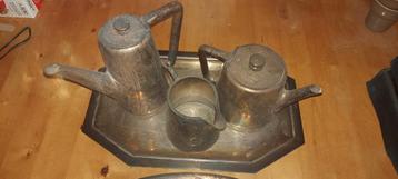 Begin 20ste art deco zilverset. beschikbaar voor biedingen